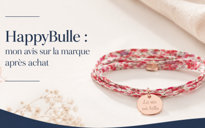HappyBulle : mon avis sur la marque après avoir offert un bracelet personnalisé pour un baptême
