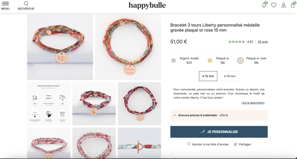 happy bulle comment personnaliser son bracelet